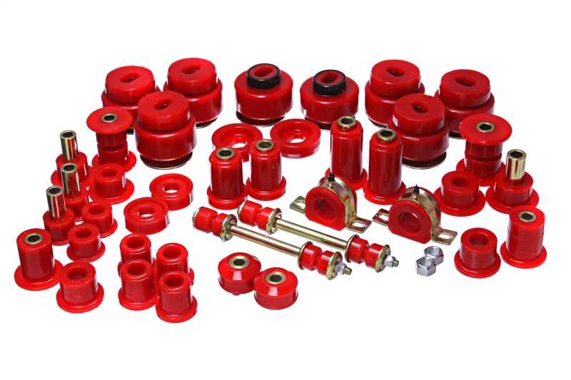 GMC Unknown Suspension Bushing Kit - Energy Suspension - Hyper-Flex System - Red - `07-`10